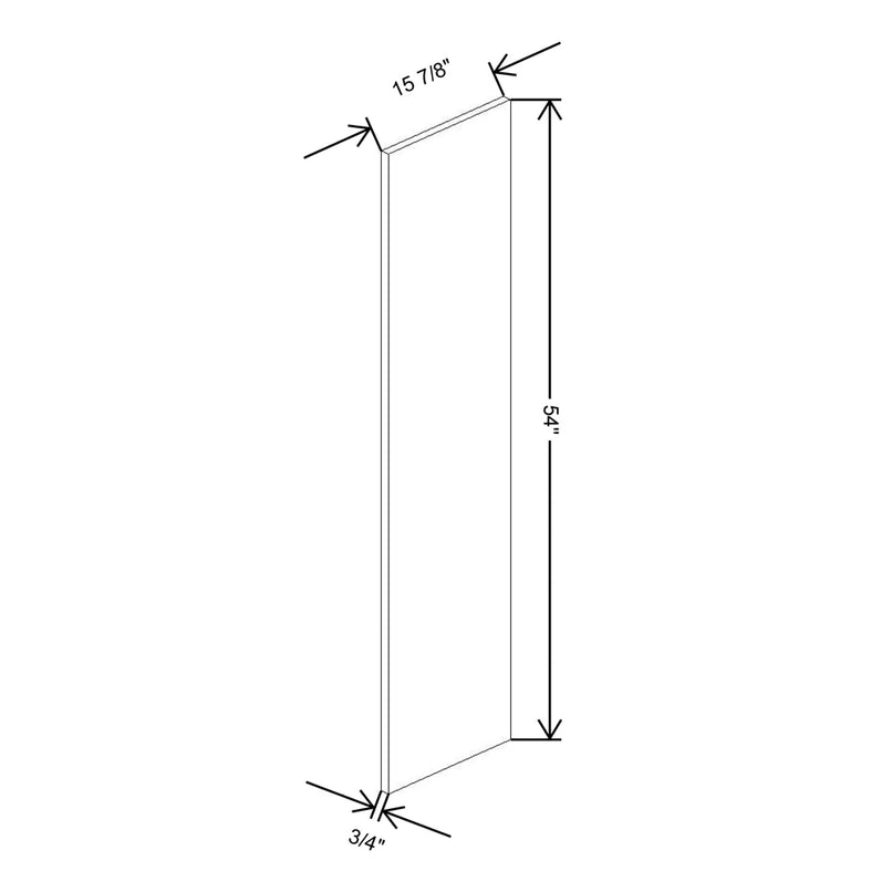 Fabuwood Illume Tuscany Nocce 3 3/4" W x 54" H x 13 3/4" D Wainscot Wall Panel - image 1