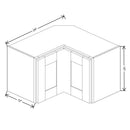 Fabuwood Allure Galaxy Horizon 24" W X 15" H X 12" D Square Corner Wall - BOTH SIDE (BS) - image 1