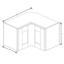 Fabuwood Allure Onyx Horizon 24" W X 15" H X 12" D Square Corner Wall - BOTH SIDE (BS) - image 1