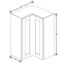 Fabuwood Allure Galaxy Nickel 24" W X 36" H X 12" D Square Corner Wall - BOTH SIDE (BS) - image 1
