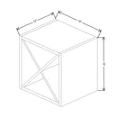 Fabuwood Illume Catalina Bianco Gloss 15" W X 15" H X 13" D Wine Rack Cabinet - image 1