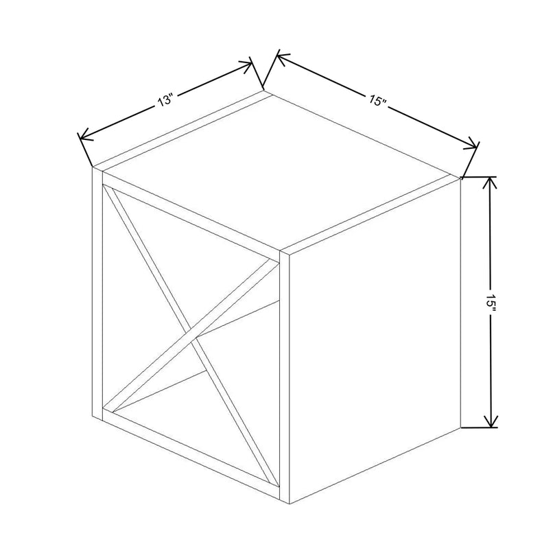 Fabuwood Illume Tuscany Muratti 4 15" W x 15" H x 13" D Wine Rack Cabinet - image 1