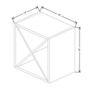 Fabuwood Illume Catalina Bianco Gloss 18" W X 18" H X 13" D Wine Rack Cabinet - image 1