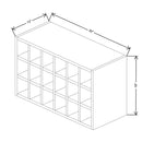 Fabuwood Illume Tuscany Muratti 4 30" W x 18" H x 13" D Wine Rack Cabinet - image 1