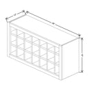 Fabuwood Allure Galaxy Cobblestone 36" W X 18" H X 12" D Wall Wine Rack - image 1