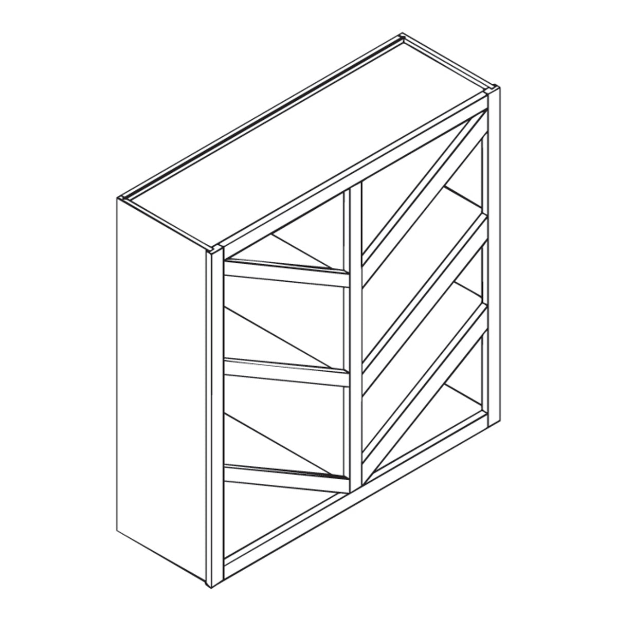 HAP-WR3636 36"W x 36"H Wall Wine Rack