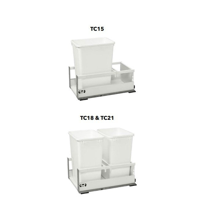 Fabuwood Illume Catalina Nocce 3 Trash Can Tray Kitchen Cabinet – ICN3-TC15 ILLUME - image 1