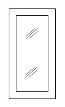 TW-W1512GD Wall Glass Door with No Mullion and with Clear Glass | TSG Forevermark Uptown White Shaker - image 1