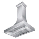 ZLINE 30 in. Designer Series Satin Stainless Steel Ducted Wall Range Hood (8632S-30)