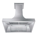 ZLINE 48 in. Designer Series Satin Stainless Steel Ducted Wall Range Hood (8632S-48)