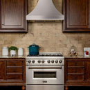 ZLINE 48 in. Designer Series Satin Stainless Steel Ducted Wall Range Hood (8632S-48)