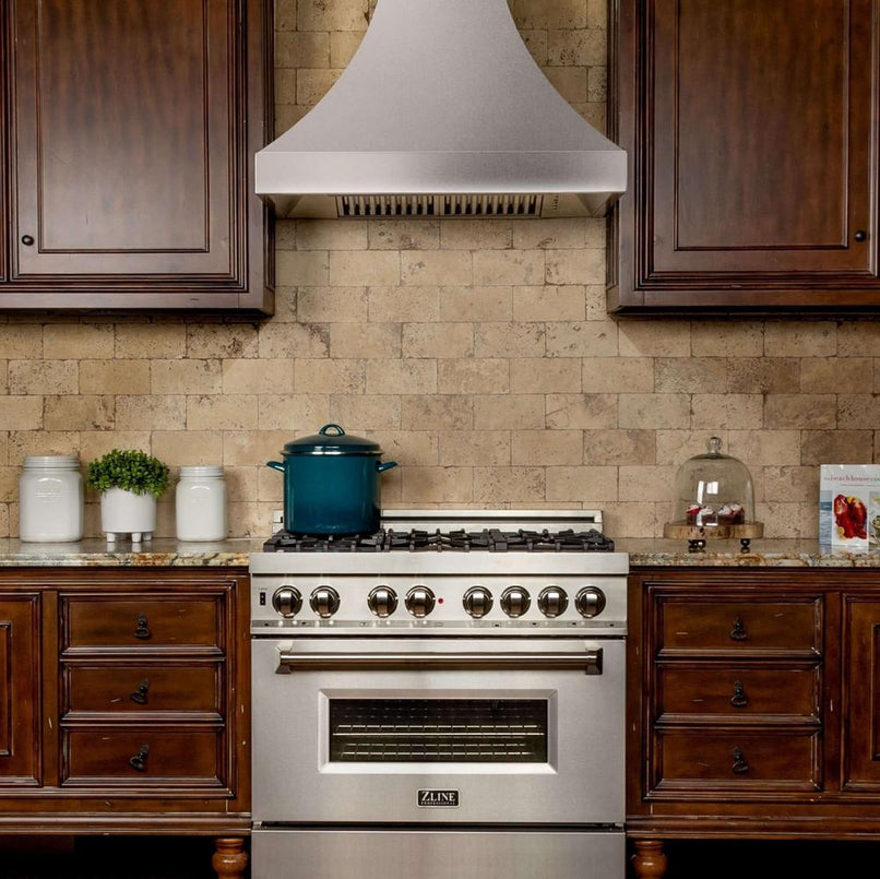 ZLINE 48 in. Designer Series Satin Stainless Steel Ducted Wall Range Hood (8632S-48)