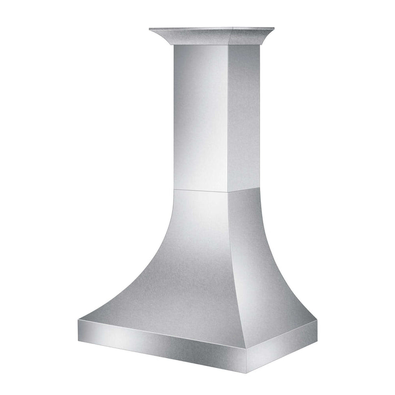 ZLINE 36 in. Designer Series Satin Stainless Steel Ducted Wall Range Hood (8632S-36)