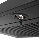 ZLINE 42 in. CrownSound™ Ducted Vent Wall Mount Range Hood in Black Stainless Steel with Built-in Bluetooth Speakers (BSKBNCRN-BT-42)