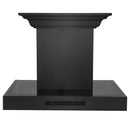 ZLINE 30 in. CrownSound™ Ducted Vent Wall Mount Range Hood in Black Stainless Steel with Built-in Bluetooth Speakers (BSKENCRN-BT-30)