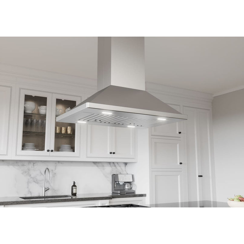 Napoli 200 - CFM 36 Inch Wide Island Range Hood with LumiLight LED Lighting - image 6