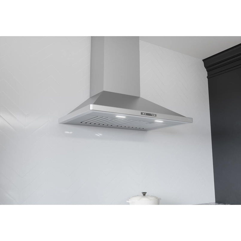 Venezia 200 - 700 CFM 36 Inch Wide Wall Mounted Range Hood with LumiLight LED Lighting - image 6