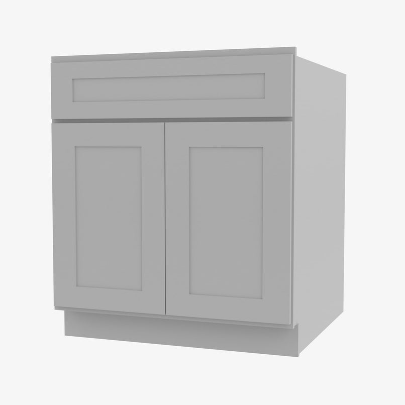 AB-B27B Double Door 27 Inch Base Cabinet | Lait Gray Shaker - image 1