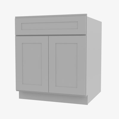 AB-B27B Double Door 27 Inch Base Cabinet | Lait Gray Shaker - image 1