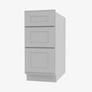 AB-DB36 3 36 Inch 3 Drawer Pack Base Cabinet | Lait Grey Shaker - image 1