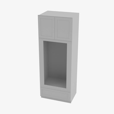AB-OM3390B Double Door 33 Inch Tall Double Oven / Oven Microwave Cabinet | Lait Grey Grey - image 1