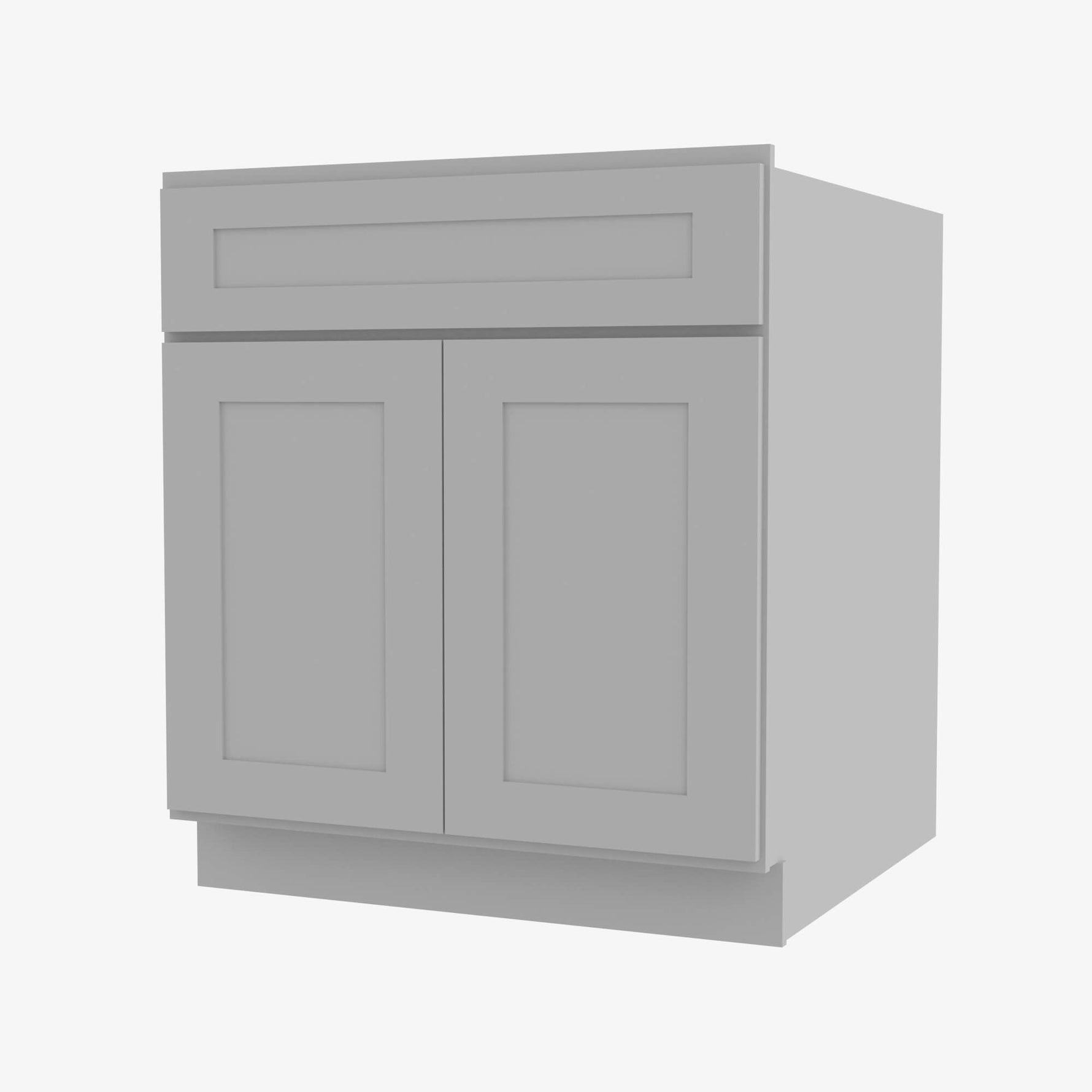 AB-S3021B-34-1/2 Double Door 30 Inch Sink Base Vanity with Drawers | Lait Grey Shaker - image 1