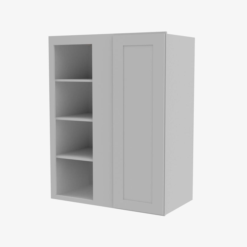 AB-WBLC30/33-3036 Single Door Cabinets 30 Inch Wall Blind Corner Cabinet | Lait Grey Shaker - image 1