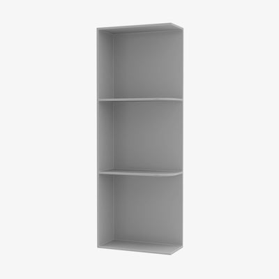 AB-WES530 Wall End Shelf with Open Shelves | TSG Forevermark Lait Grey Shaker - image 1