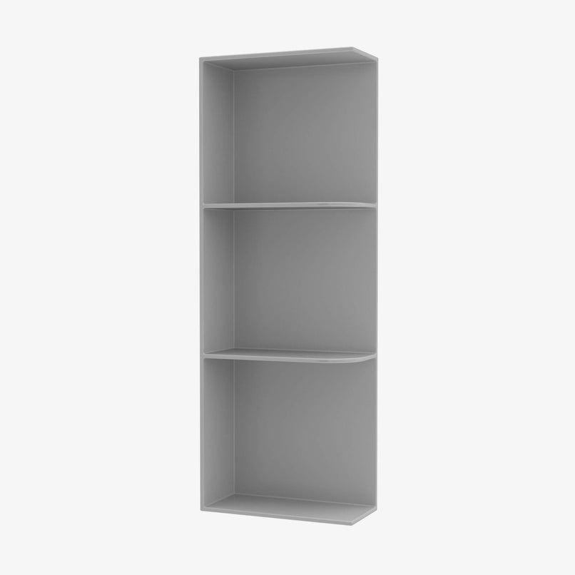 AB-WES542 Wall End Shelf with Open Shelves | TSG Forevermark Lait Grey Shaker - image 1