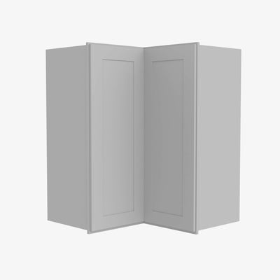 AB-WSQ2442 24 Inch Easy Reach Wall Corner Cabinet | Lait Grey Shaker - image 1