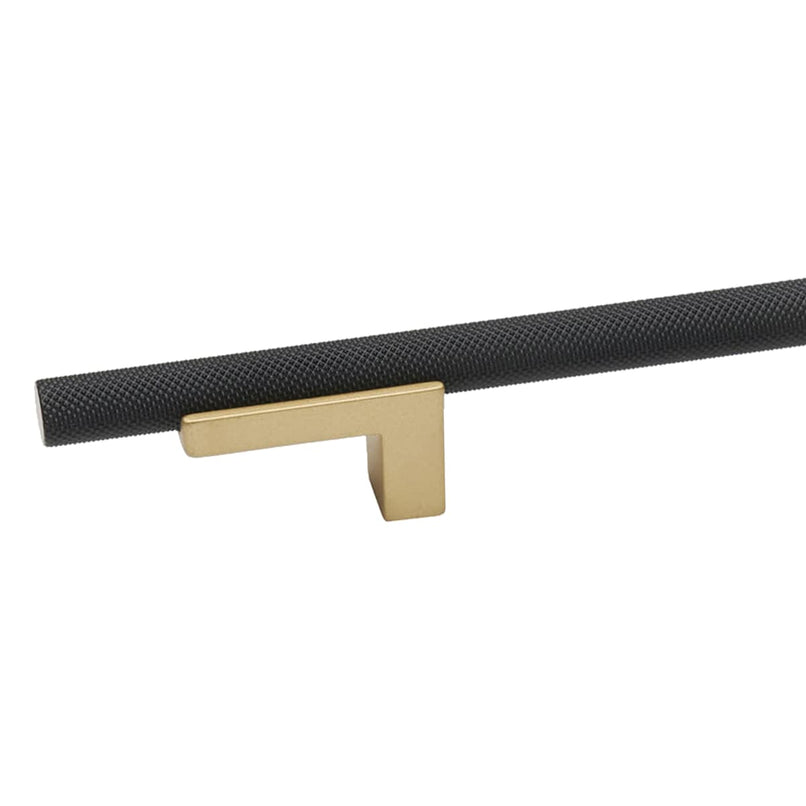 Vita Bella 4" Center to Center Modern Knurled Cabinet Bar Handle / Drawer Bar Pull with L Posts - image 5