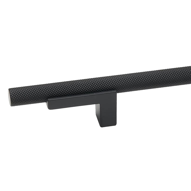 Vita Bella 4" Center to Center Modern Knurled Cabinet Bar Handle / Drawer Bar Pull with L Posts - image 6