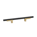 Vita Bella 4" Center to Center Modern Knurled Cabinet Bar Handle / Drawer Bar Pull with L Posts - image 1