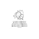 Traditional Classics 1-1/4 Inch Geometric Cabinet Knob - image 8