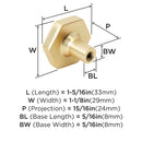 Accents 1-5/16 Inch Geometric Cabinet Knob - Pack of 2 - image 7