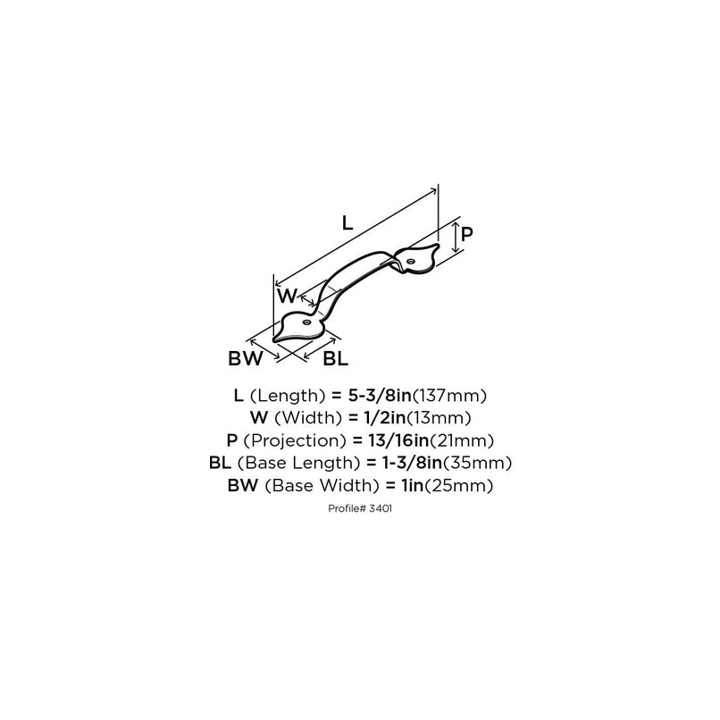 Everyday Heritage 3-3/8 Inch Center to Center Handle Cabinet Pull - image 8