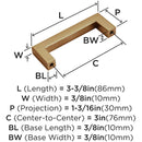 Monument 3 Inch Center to Center Handle Cabinet Pull - image 9