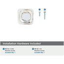 Glacio 1-3/8 Inch Square Cabinet Knob - image 9