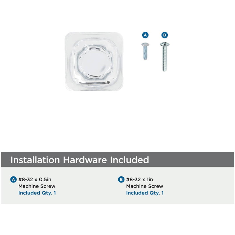 Glacio 1-3/8 Inch Square Cabinet Knob - image 15