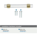 Glacio 3-3/4 Inch Center to Center Bar Cabinet Pull - image 9