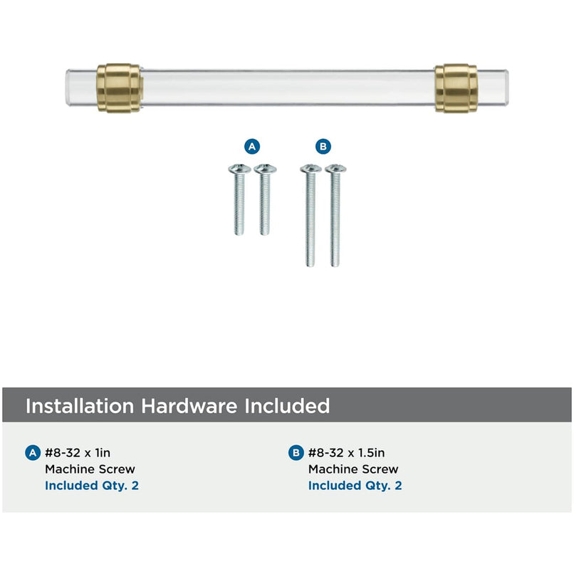 Glacio 5-1/16 Inch Center to Center Bar Cabinet Pull - image 9