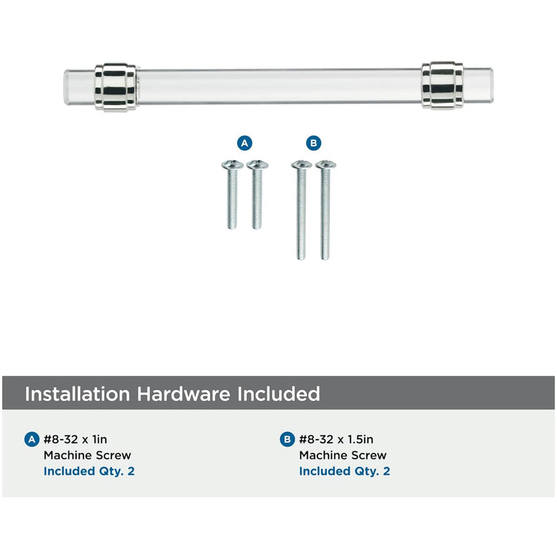 Glacio 5-1/16 Inch Center to Center Bar Cabinet Pull - image 15