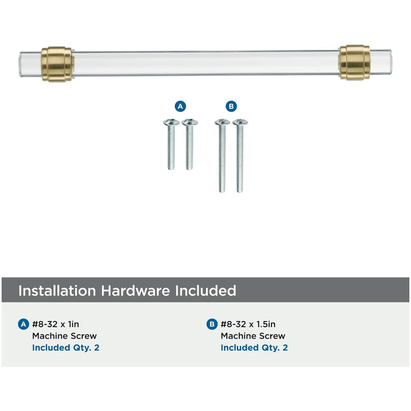 Glacio 6-5/16 Inch Center to Center Bar Cabinet Pull - image 9