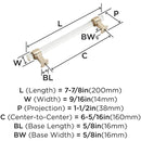Glacio 6-5/16 Inch Center to Center Bar Cabinet Pull - image 10