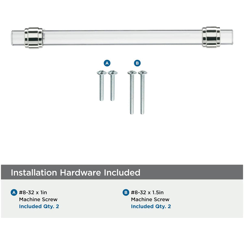 Glacio 6-5/16 Inch Center to Center Bar Cabinet Pull - image 15