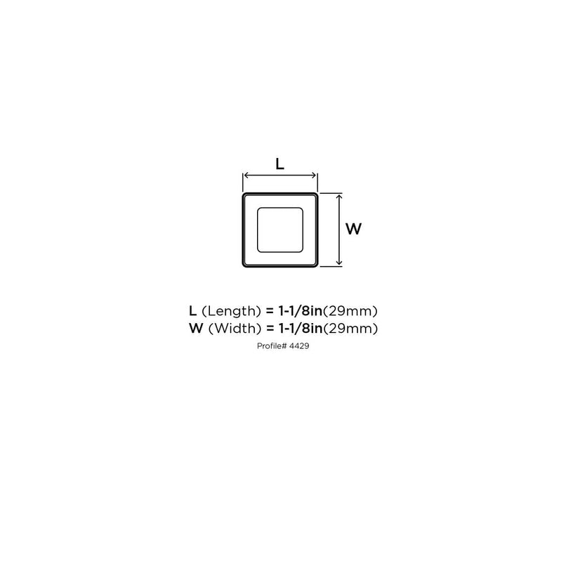 Forgings 1-1/8 Inch Square Cabinet Knob - image 3