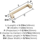 Blackrock 5-1/16 Inch Center to Center Handle Cabinet Pull - image 10