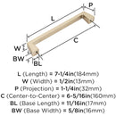Blackrock 6-5/16 Inch Center to Center Handle Cabinet Pull - image 10