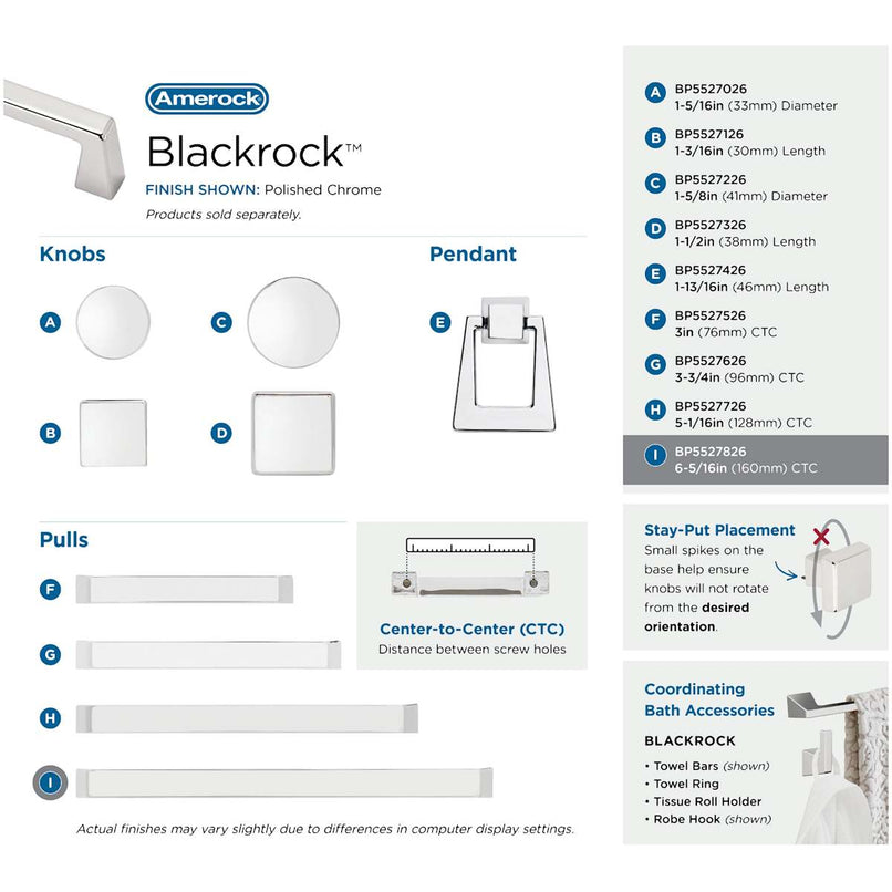 Blackrock 6-5/16 Inch Center to Center Handle Cabinet Pull - image 13