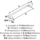 Blackrock 6-5/16 Inch Center to Center Handle Cabinet Pull - image 16